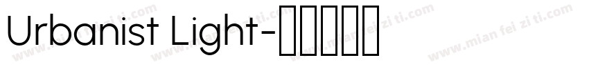 Urbanist Light字体转换